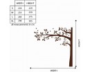 Tall Half Tree Wall Decal - Nursery Vinyl Tree Art Stickers